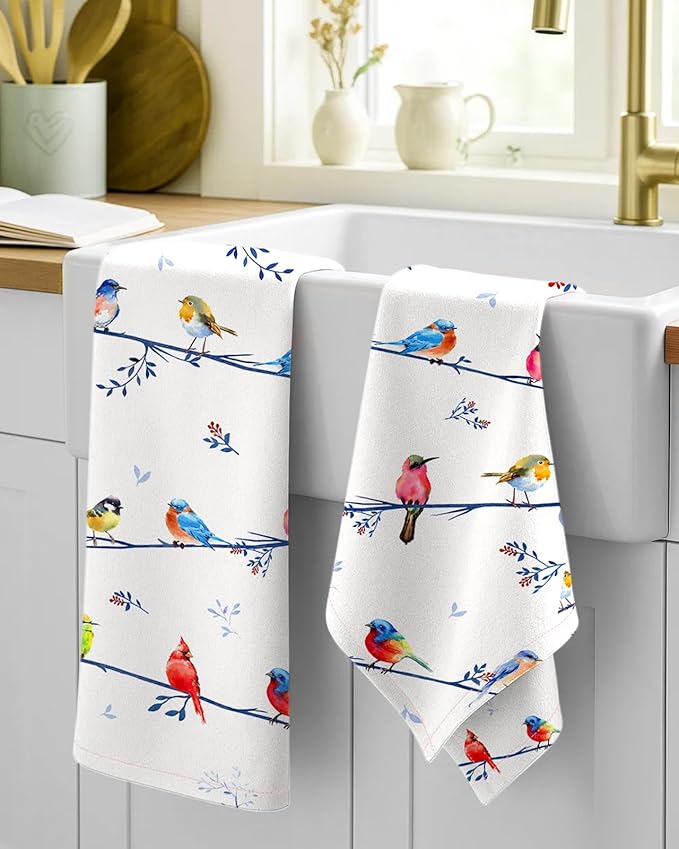 Flour Sack Kitchen Towels Set of 2-18x26 Cotton Dish Towels