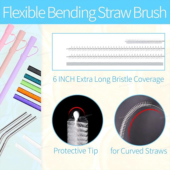 8Pcs Water Bottle Cleaner Brush Compatible