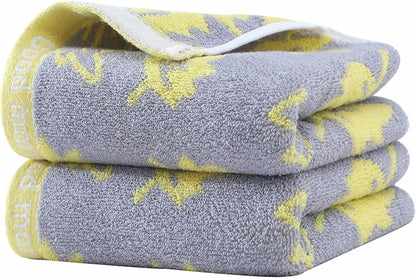 2 Pack Decorative Maple Leaf Hand Towels Cotton, Soft Highly Absorbent Bathroom