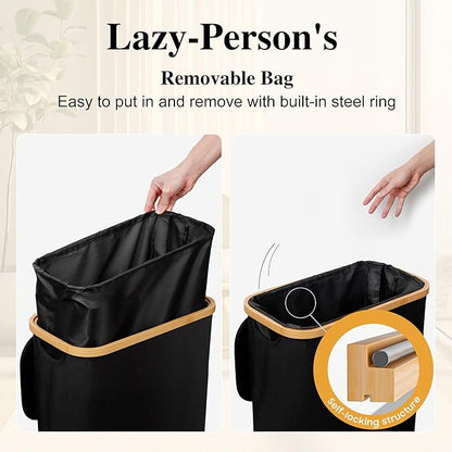 Slim Laundry Hamper, 60L Waterproof Narrow Laundry Basket