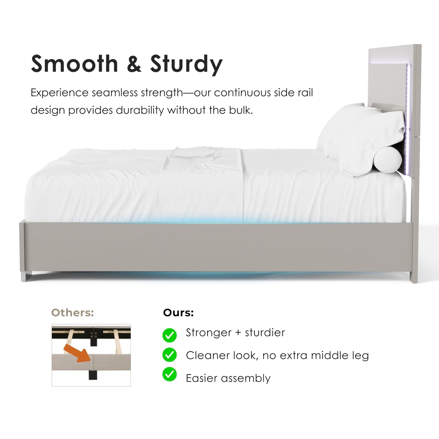 Furniture of America Alistair Modern Wood 5-Piece Bedroom Collection with Bed Frame, 2-Drawer Nightstands and 6-Drawer Dresser with Mirror, Box Spring Required, Black, Queen
