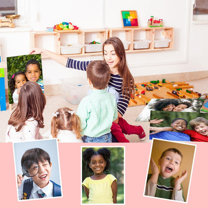Quorivexa 15 Pcs Toddler Learning Educational Posters Preschool Diversity Posters For Classroom Decor For Daycare Home Classroom Or Preschool Use Multicultural Awareness(Kids Real Photo Poster Style)