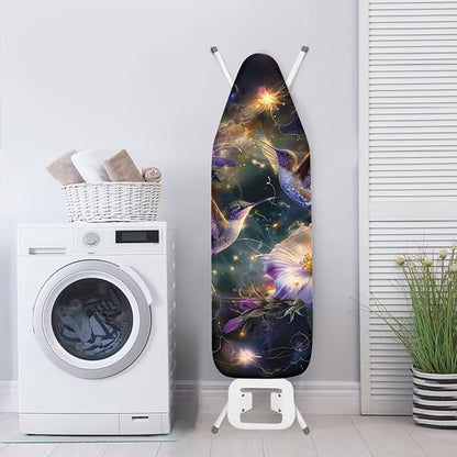 Glitter Hummingbird Ironing Board Cover and Pad 15x54 Standard Size Ironing