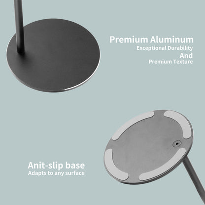 LinNature Aluminum Alloy Headphone Stand for Desk with Non-Slip Base - Universal headset stand Compatible with Over-Ear, On-Ear and Neckband Headphones (Black)