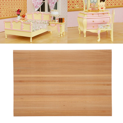 1:12 Dollhouse Wood Floorboard, Miniature Wooden Flooring Decoration Accessory for Dollhouse Interior Layout