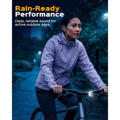 TREBLAB X4 – Waterproof Workout Headphones for Running & Gym - Silky Soft Secure Earhooks, 11H Battery, Physical Buttons, Noise Canceling Over-Ear Ear Hook Bluetooth Earbuds for Sports