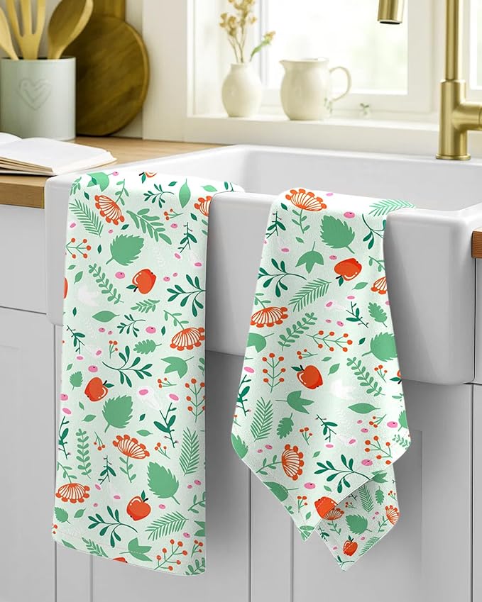 Flour Sack Kitchen Towels Set of 2-18x26 Cotton Dish Towels