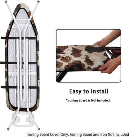 Cowhide Ironing Board Cover Universal Iron Board Covers Heavy Duty Padded Extra