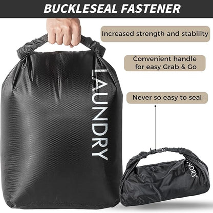 Travel Laundry Bag, Vacuum Compression Dirty Clothes Travel Bag Waterproof Wet