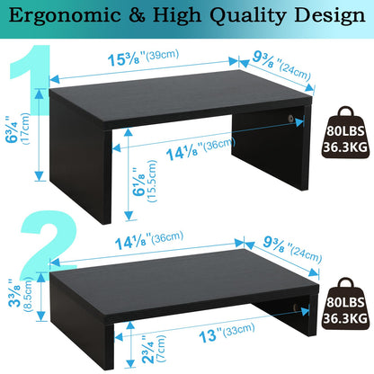 TEAMIX High/Low Stand Riser Set of 2