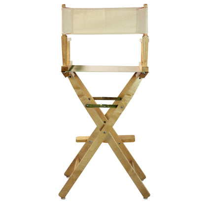 Casual Home 30" Director's Chair Natural Frame-with Wheat Canvas, Bar Height