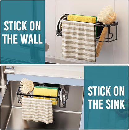 TAILI 4-in-1 Sponge Holder for Kitchen Sink