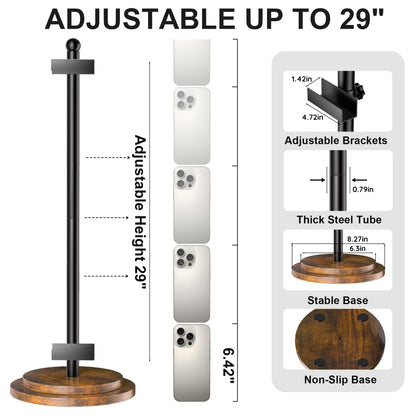 Adjustable Tabletop Easel Stand, Picture Easels for Display to 29" H, Picture Easels for Display, Black Easel, Picture Frame Stand, Adjustable Art Easel