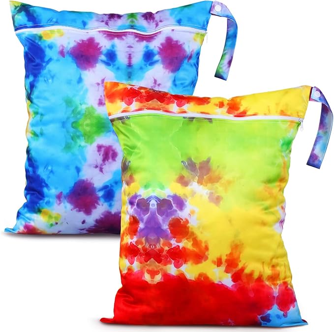 Shappy 2 Pcs Large Travel Laundry Bag Washable Waterproof Wet Dry Large Dirty