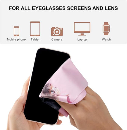 Anywind Microfiber Glasses Cleaner Cloth, Cute Cat Cleaning Clothes