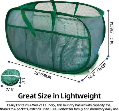 Collapsible Laundry Baskets, Upgrade Pop Up Laundry Hamper