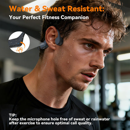 RR SPORTS Bone Conduction Bluetooth Headphones-SwimBeats,IP68 Waterproof Swimming Headphones with 32GB MP3 Player, Lightweight Open Ear Design for Swimming/Surfing/Marathon/Cycling(Orange