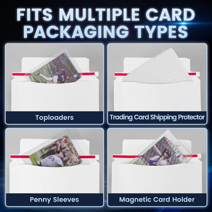 180 Pack Mailer Trading Card Envelopes，7" x 4.35" Trading Card Mailers for Shipping, Perfect Sized Shipping Envelope for Mailing Semi-Rigid and Toploaders, Protector Supplies.