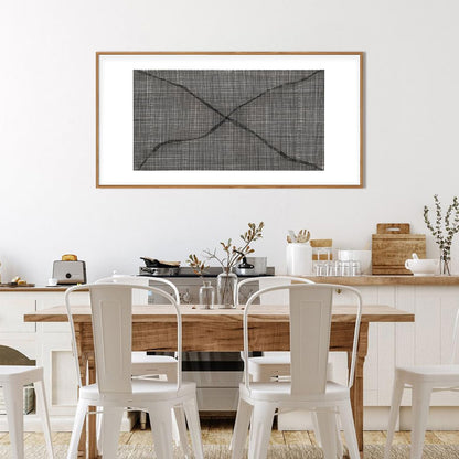 DRACIT Abstract Line Framed Canvas Wall Art Set,Minimalist Black and White Wall Decor,Neutral Geometric Print,Modern Mid Century Boho Artwork for Living Room,Bedroom-20 x40