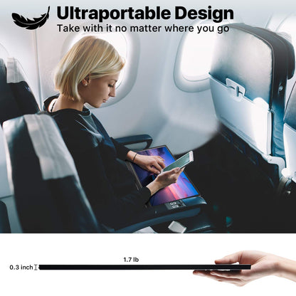 KYY Portable Monitor 15.6'' FHD 1080P Portable Laptop Monitor USB C HDMI Gaming Monitor