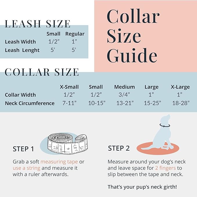 Lucky Love Dog Collars, Comfortable, Soft, Cute Dog Collar for Medium Dogs, Murphy, Medium
