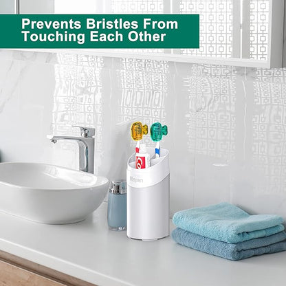Mspan Toothbrush Protector Travel Cover: Brush Head Cap Cute Clip Case Bulk