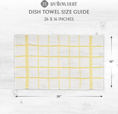 100% Cotton Terry Dish Towels, 4 pack16 x26 Inches, Super Soft and Absorbent