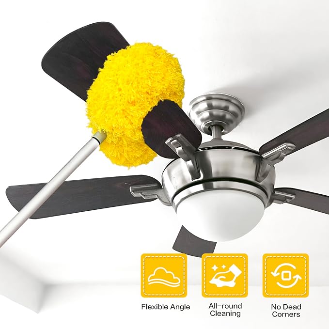 Ceiling Fan Cleaner Duster Reusable Microfiber Ceiling Fan Blade Cleaner