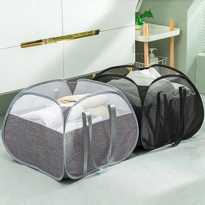 Collapsible Laundry Baskets, Tear Proof Pop Up Laundry Hamper