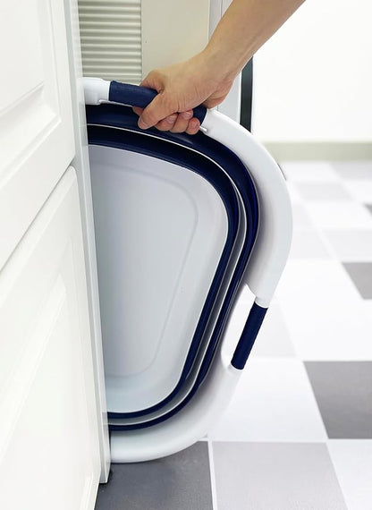 SAMMART 40L Set of 2 Collapsible Plastic Laundry Hamper