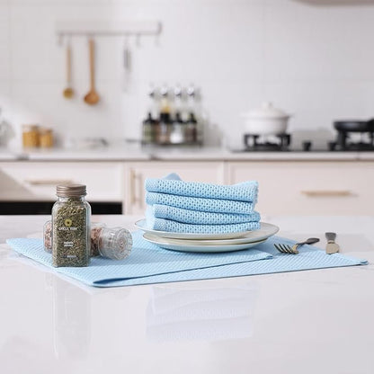 Kitinjoy 100% Cotton Waffle Weave Kitchen Hand Towels