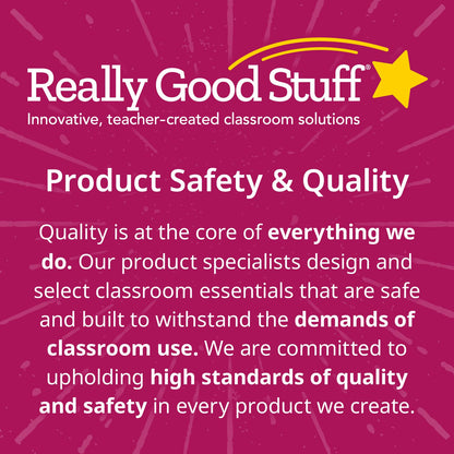 Really Good Stuff 24PK Chalkboard Style Grade 3-5 Self-Adhesive Vinyl Desktop Reference Nameplate with Cursive Letters, Multiplication Grid, Number Line, Place Values, Decimals, Percentages, Fractions