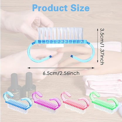 20 PCS Nail Brush for Cleaning Fingernails, Nylon Nail Cleaning Brush, Small