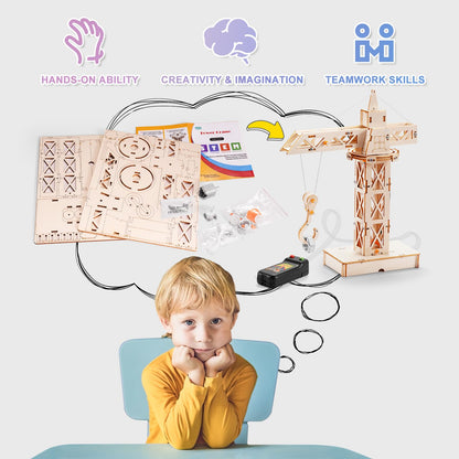 STEM Kits for Kids Ages 8-10 10-12, Wood Building Crafts Kit for Boys 8-12, Model Car Kit, 3D Wooden Puzzles Woodworking Science Projects, Construction Engineering STEM Toys for 8 10 13 12 14 Year Old