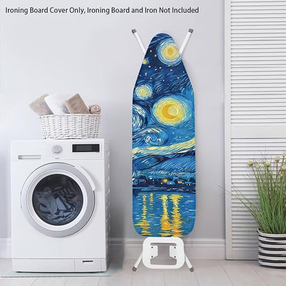 Starry Sky Ironing Board Cover and Pad Stretch Thick Padding Heavy Duty Iron