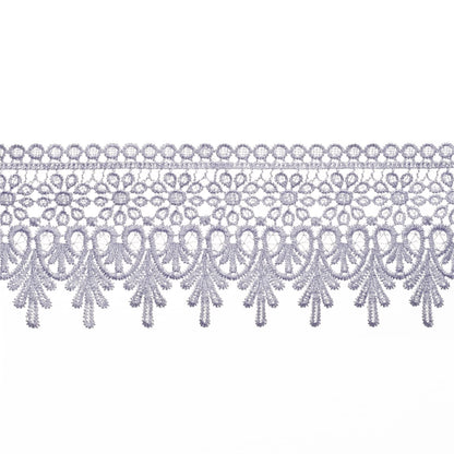 White Lace Trim 5 Yards Wide Venise Lace Ribbon Embroidered Edge Trim for Sewing DIY Crafts Wedding Applique Home Decor