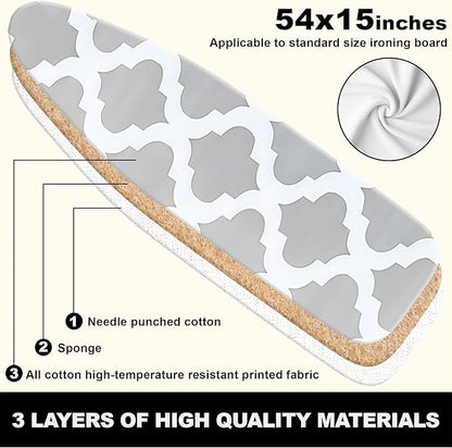 Ironing Board Cover 15x54 Inch- Standard Cotton Cover