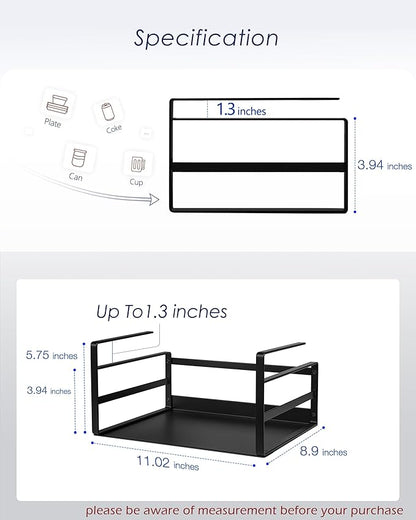 Nxconsu 2Pack Under Shelf Storage Basket Organizer Hanging Holder