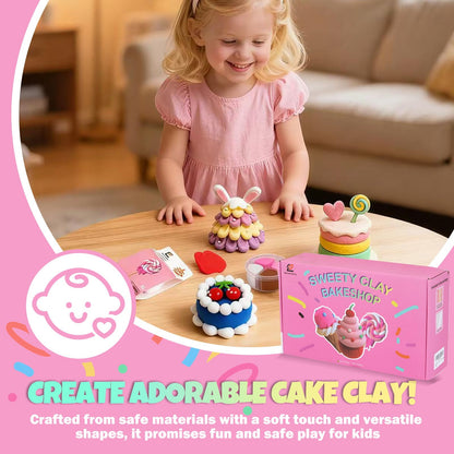 Air Dry Clay Kit for Kids | 12 Pack with 4 Colors & 12 Sculpting Guides | Non-Toxic, Easy to Use Creative Gift for Ages 3+ | Holiday Gifts, Birthday Gifts, Party Favors & Craft Supplies
