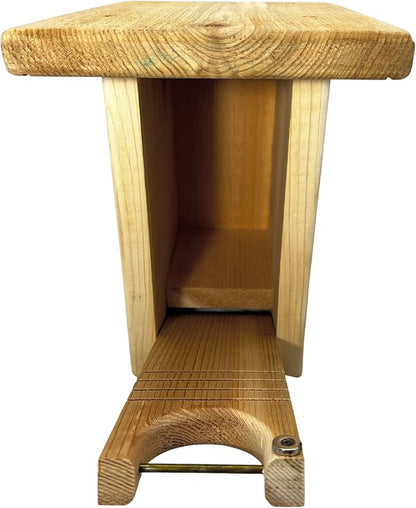 DutchCrafters Gillwood Bluebird Cedar Wood Nest Box, Outdoor Nesting Box for Birds, Wooden Bird House, Pole Mount Birdhouse for Outside - Amish Made in USA