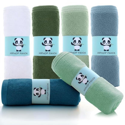 HIPHOP PANDA Baby Washcloths, Rayon Made from Bamboo