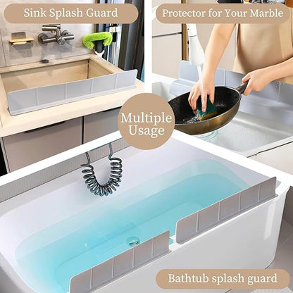 23" Ultra Silicone Sink Splash Guard Released in 2025/Dec, Self-Draining Water