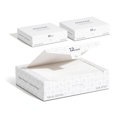 ECOLOOK Face Towels XL Travel Pack, 3-Box| Thickened Disposable Face Towels