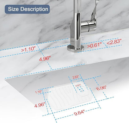 Sink Drain Mat - Unilateral Faucet Guard