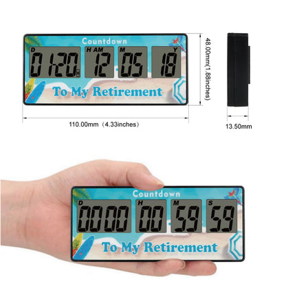 Yooreal Digital 9999 Days Countdown Days Timer Clock,Retirement Countdown Timer,Magnet Design,Loud Alarm,Tracks Wedding Vacation Working Cooking Baby Birth (Blue)