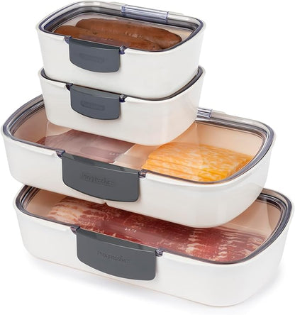 ProKeeper 4-Piece Deli Container Set – Airtight, BPA-Free Food Storage