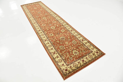 Unique Loom Voyage Collection Traditional Oriental Classic Intricate Design Area Rug (2' 7 x 10' 0 Runner, Terracotta/Ivory)