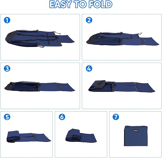 BALEINE 2PK 120L Laundry Bag Backpack, 900D Oxford Fabric Large Travel Laundry