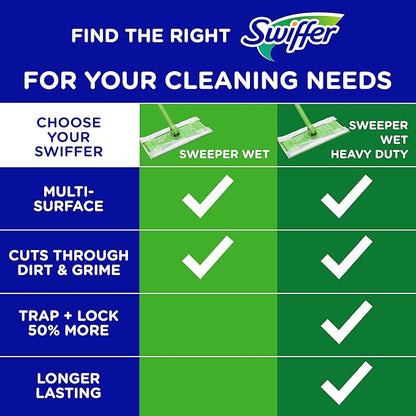 Swiffer Sweep + Mop, Wet Pads Refill, Floor Cleaner