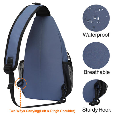MOSISO Sling Backpack, Multipurpose Crossbody Shoulder Bag Travel Hiking Daypack